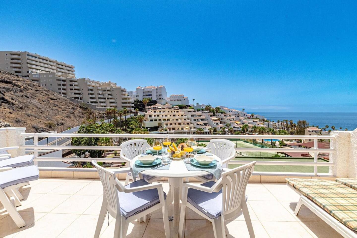Sunny Oceanview Terrace By Dream Homes Tenerife Acantilado de los Gigantes Zewnętrze zdjęcie