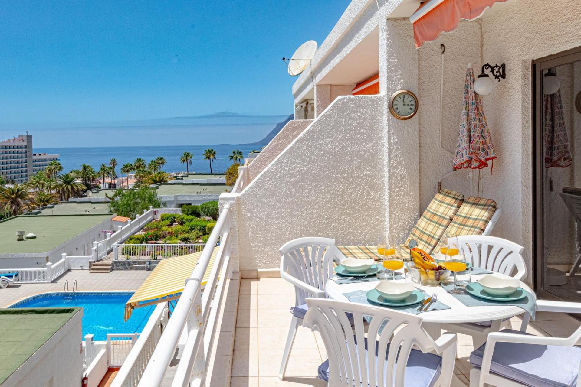 Sunny Oceanview Terrace By Dream Homes Tenerife Acantilado de los Gigantes Zewnętrze zdjęcie